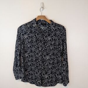 Banana Republic Floral Print Buttondown Blouse, Sz M